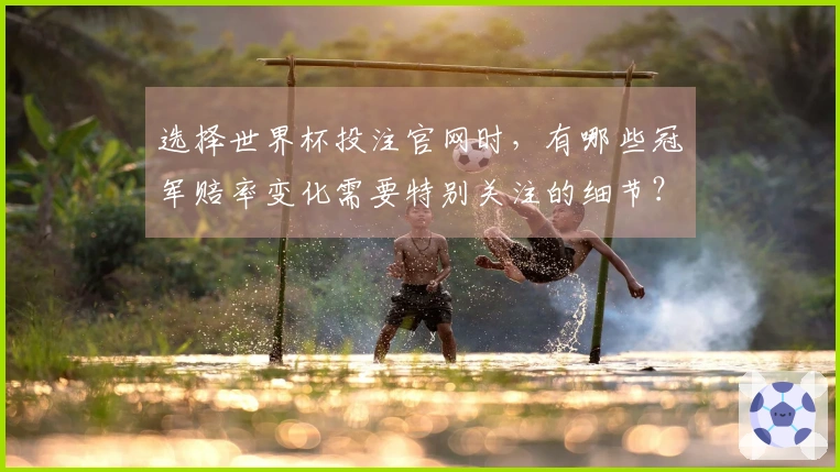 选择世界杯投注官网时，有哪些冠军赔率变化需要特别关注的细节？